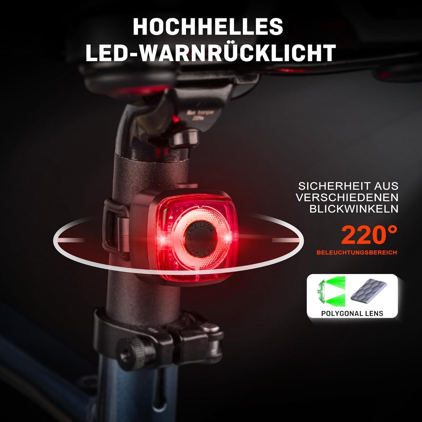 Ventvinal Fahrradlicht Led Set,Stvzo Zugelassen Fahrradlicht Vorne und Rücklicht Fahrrad,Type-C Fahrradbeleuchtung Set,Fahrradlicht USB Aufladbar mit Batterie Aufforderung,IPX5 Wasserdicht